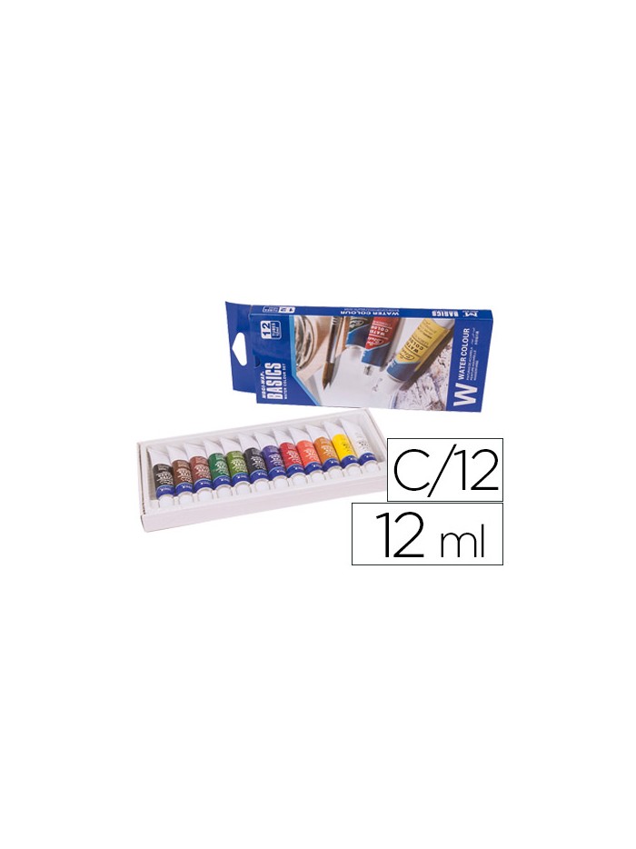 Acuarela artist caja carton de 12 colores surtidos 12 ml Acuarela artist caja carton de 12 colores surtidos 12 ml