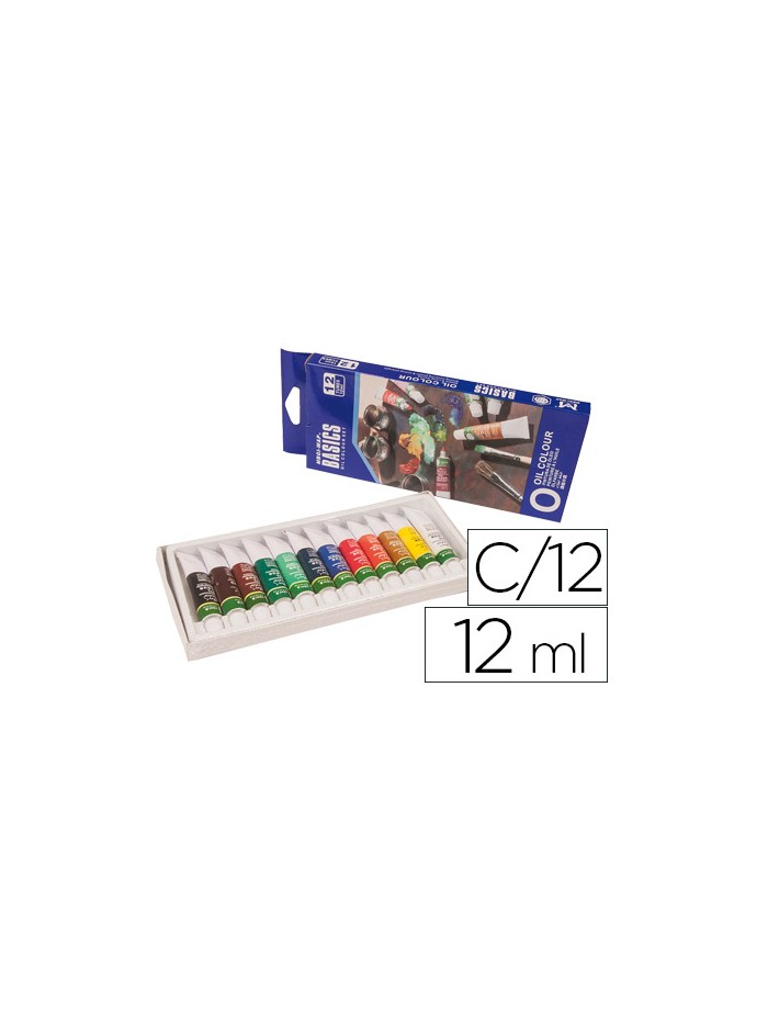 Pintura oleo artist caja carton de 12 colores surtidos tubo de 12 ml Pintura oleo artist caja carton de 12 colores surtidos tubo de 12 ml
