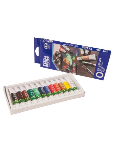 Pintura oleo artist caja carton de 12 colores surtidos tubo de 12 ml