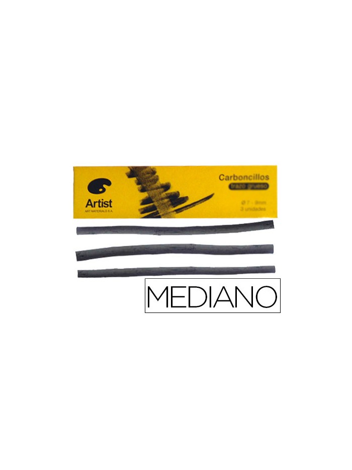 Carboncillo artist mediano 5-6 mm caja de 6 unidades Carboncillo artist mediano 5-6 mm caja de 6 unidades