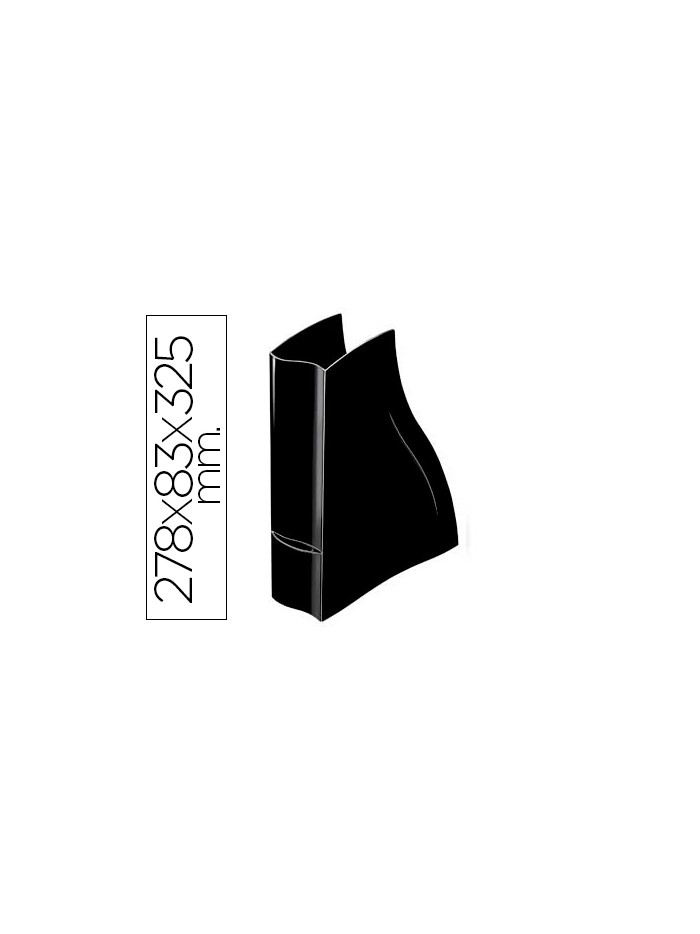 Revistero cep ellypse greenspirit plastico negro 278 x 83 x 325 mm. Revistero cep ellypse greenspirit plastico negro 278 x 83 x 325 mm.