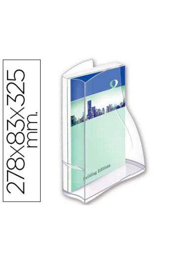 Revistero cep ellypse plastico transparente