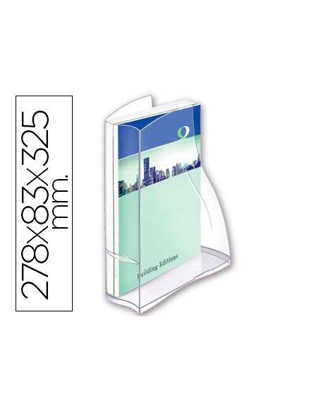 Revistero cep ellypse plastico transparente