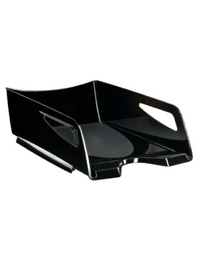 Bandeja sobremesa cep maxi de gran capacidad plastico negro 386x270x115 mm