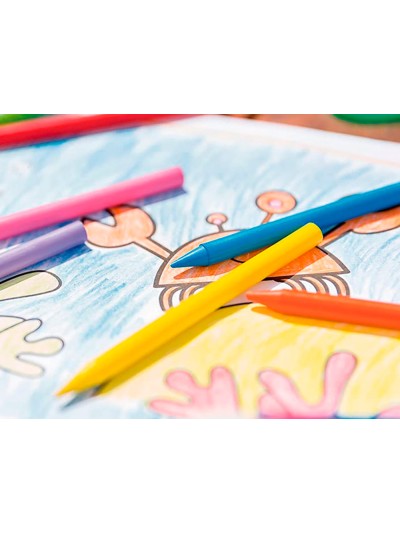 Lapices cera plastidecor caja de 36 colores surtidos