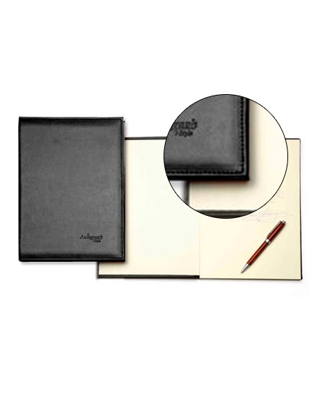 Libro de firmas autograph 6876 tapa acolchada negra 305x210 mm