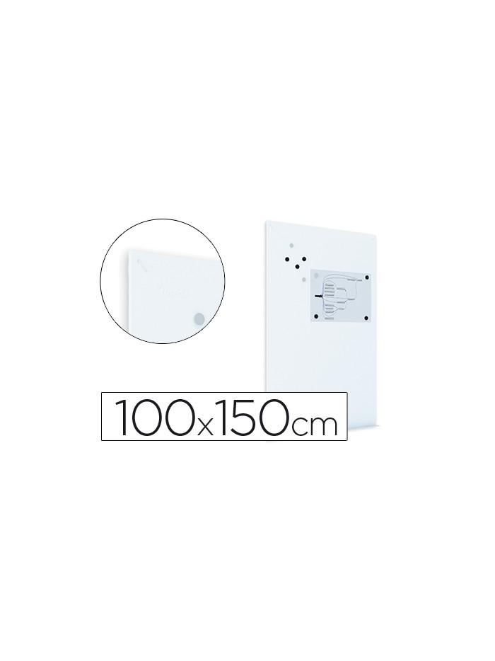 Pizarra rocada magnetica blanca con sistema ski whiteboard 100x150 cm Pizarra rocada magnetica blanca con sistema ski whiteboard 100x150 cm