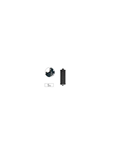 Rodillo entintador meto tovel tinta color negro pack de 5 unidades