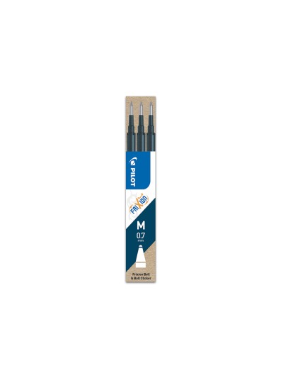 Recambio boligrafo pilot frixion ball negro caja de 3 unidades