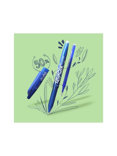 Recambio boligrafo pilot frixion ball azul caja de 3 unidades