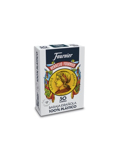 Baraja fournier española 100% plastico 50 cartas