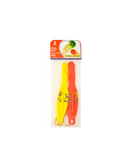 Globo 100% latex biodegradable punch ball bolsa de 2 unidades