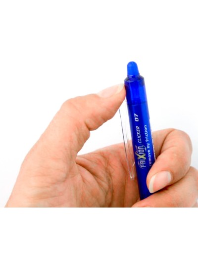 Boligrafo pilot frixion clicker borrable 0,7 mm color azul