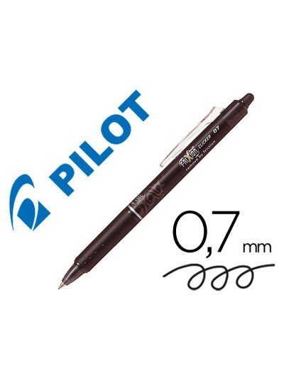 Boligrafo pilot frixion clicker borrable 0,7 mm color negro