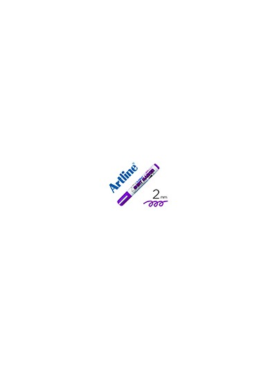 Rotulador artline camiseta ekt-2 violeta punta redonda 2 mm para uso en camisetas