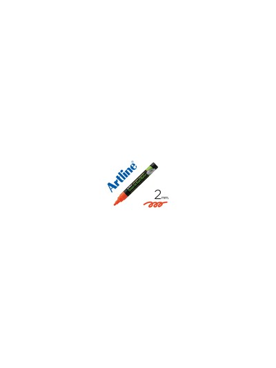 Rotulador artline pizarra verde negra epw-4 na color naranja bolsa de 4 unidades