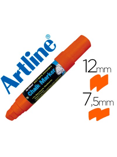 Rotulador artline pizarra verde negra epw-12 mm color naranja