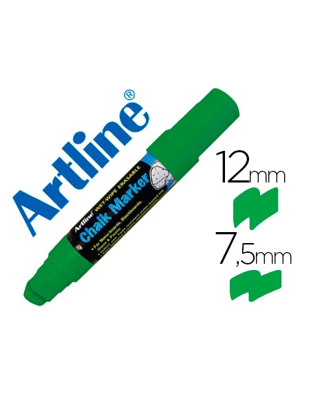 Rotulador artline pizarra verde negra epw-12 mm color verde