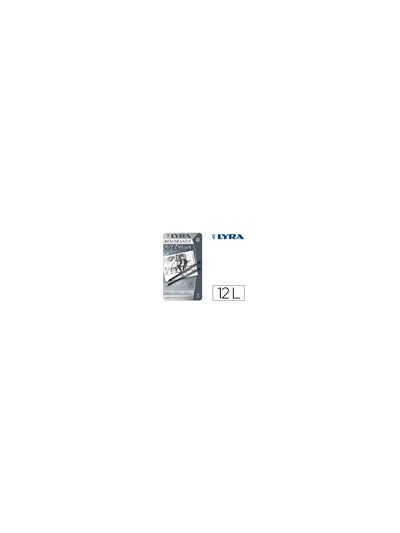Lapices de grafito lyra rembrand art design caja de 12 graduaciones 6b-5b-4b-3b 2b-b-hb-f-h-2h-3h-4h