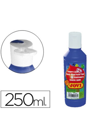 Tempera liquida jovi escolar 250 ml azul ultramar