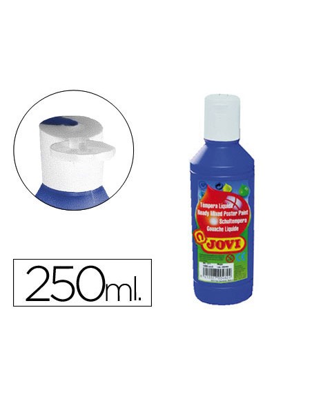 Tempera liquida jovi escolar 250 ml azul ultramar