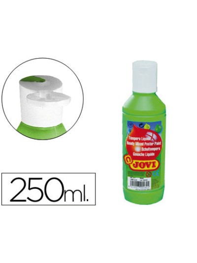 Tempera liquida jovi escolar 250 ml verde medio