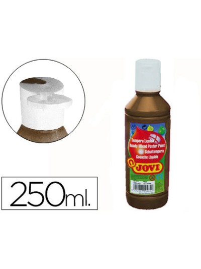 Tempera liquida jovi escolar 250 ml marron