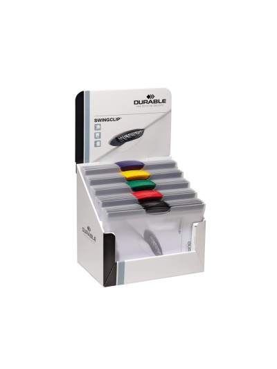Carpeta swingclip dossier pinza lateral y giratoria din a4 capacidad 30 hojas colores surtidos