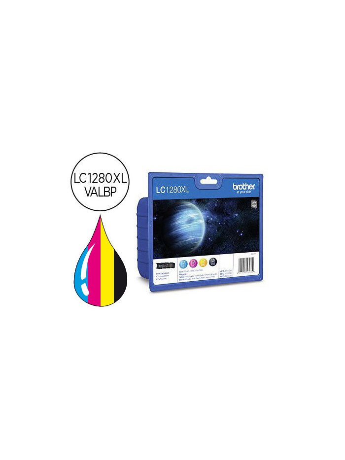 Ink-jet brother lc-1280xl pack 4 colores - mfc-j6510dw mfc-j6710dw mfc-j6910dw Ink-jet brother lc-1280xl pack 4 colores - mfc-j6510dw mfc-j6710dw mfc-j6910dw