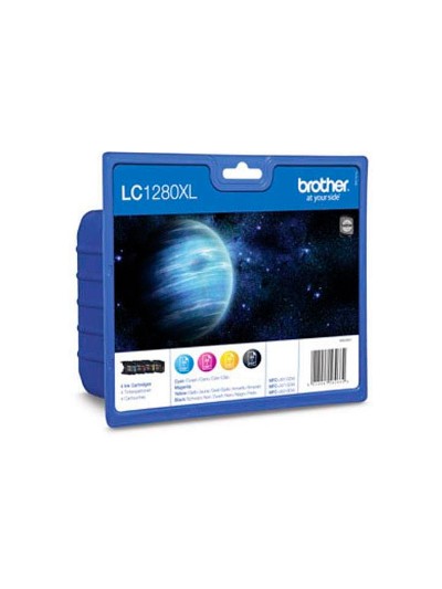 Ink-jet brother lc-1280xl pack 4 colores - mfc-j6510dw mfc-j6710dw mfc-j6910dw