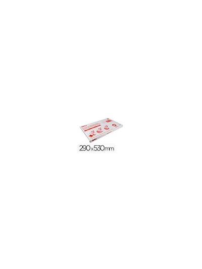 Forralibro pvc con solapa ajustable adhesivo 290x530 mm