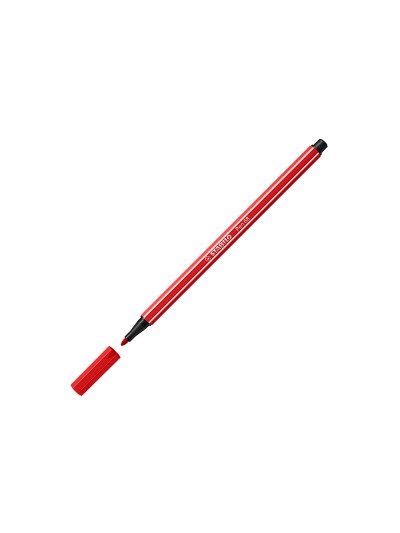 Rotulador stabilo acuarelable pen 68 rojo carmin punta gruesa 1mm