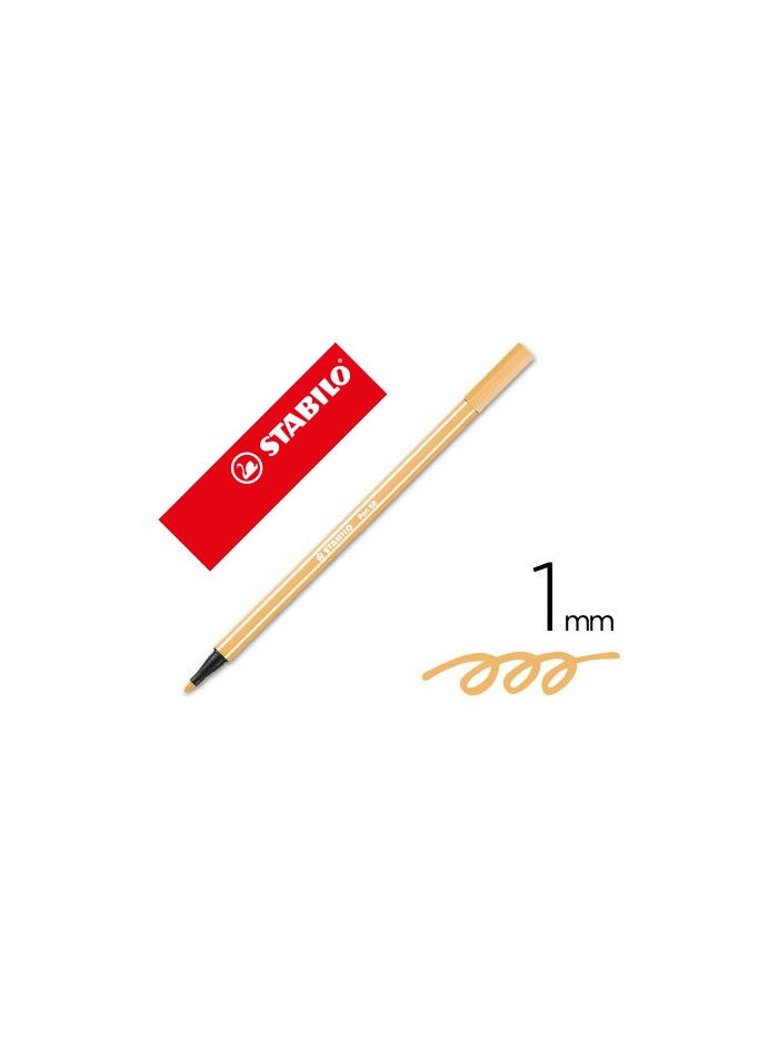 Rotulador stabilo acuarelable pen 68 ocre oscuro punta gruesa 1mm Rotulador stabilo acuarelable pen 68 ocre oscuro punta gruesa 1mm