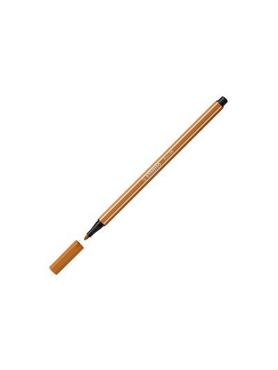 Rotulador stabilo acuarelable pen 68 ocre oscuro punta gruesa 1mm