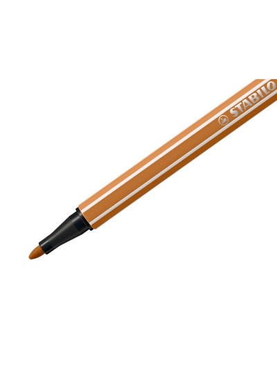 Rotulador stabilo acuarelable pen 68 ocre oscuro punta gruesa 1mm