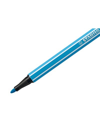 Rotulador stabilo acuarelable pen 68 azul celeste punta gruesa 1mm