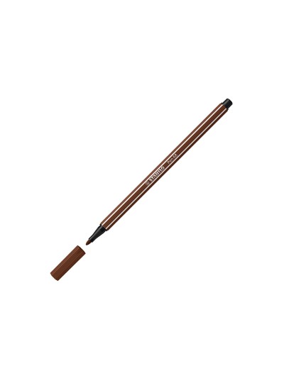 Rotulador stabilo acuarelable pen 68 marron punta gruesa 1mm