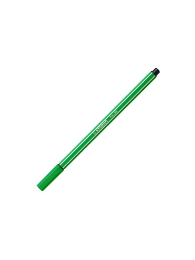 Rotulador stabilo acuarelable pen 68 verde hoja punta gruesa 1mm