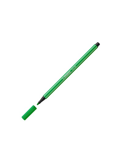 Rotulador stabilo acuarelable pen 68 verde hoja punta gruesa 1mm