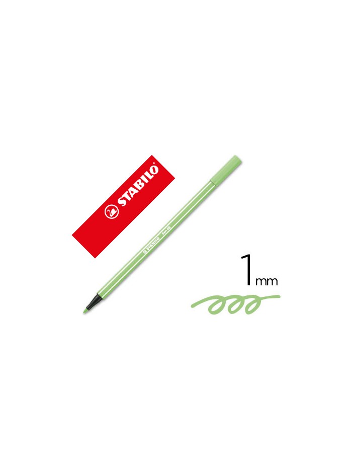 Rotulador stabilo acuarelable pen 68 verde hielo punta gruesa 1mm Rotulador stabilo acuarelable pen 68 verde hielo punta gruesa 1mm
