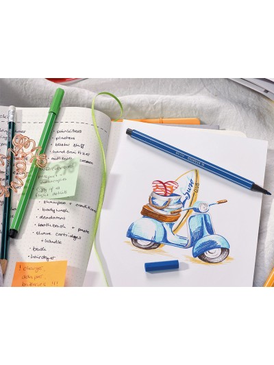 Rotulador stabilo acuarelable pen 68 counter expositor 240 unidades colores surtidos