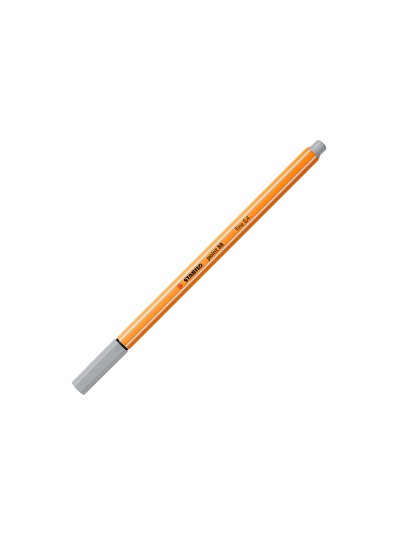 Rotulador stabilo punta de fib ra point 88 gris punta fina 0,4mm