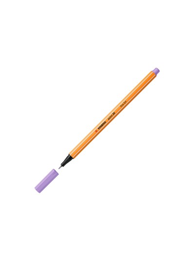 Rotulador stabilo punta de fib ra point 88 lila claro punta fina 0,4mm