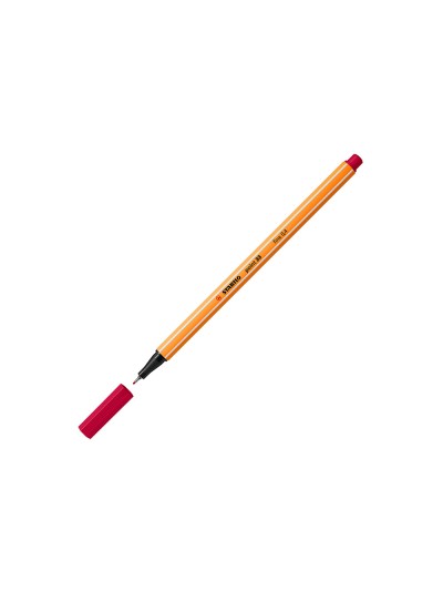 Rotulador stabilo punta de fib ra point 88 carmin punta fina 0,4mm
