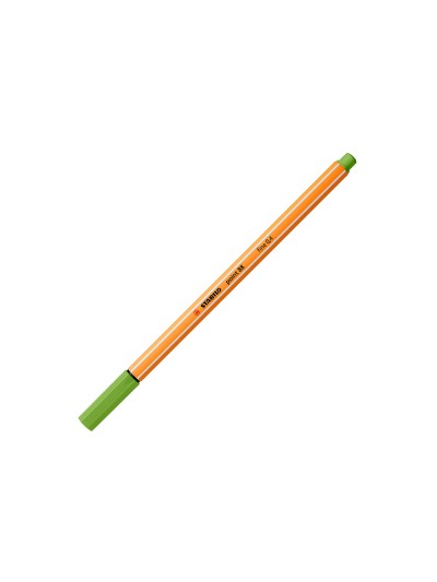 Rotulador stabilo punta de fib ra point 88 verde manzana punta fina 0,4mm