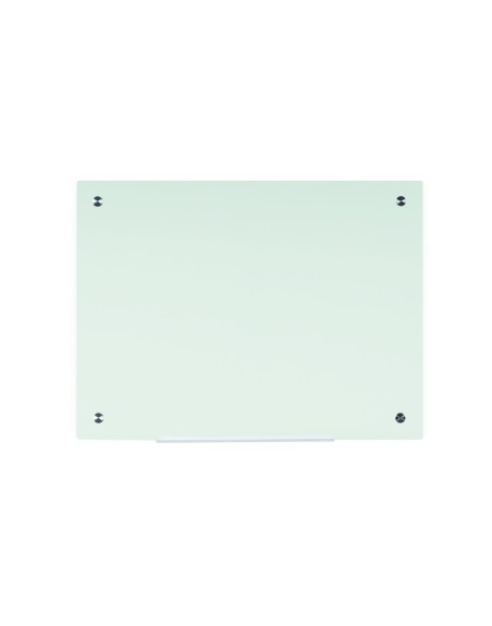 Pizarra cristal bi-office magnetica sin marco blanca 90x60 cm