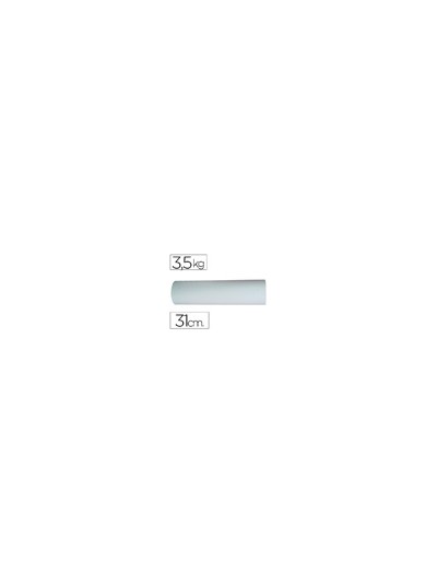 Papel blanco bobina ancho 31 cm longitud 250 mt gramaje 50 gr peso 3,5 kg
