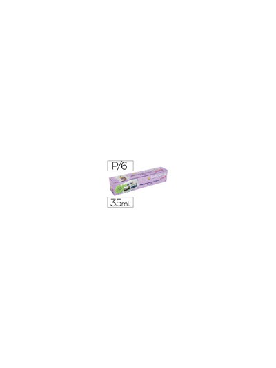 Pintura laca cristal la pajarita kids 35 ml caja de 6 unidades colores surtidos + pincel