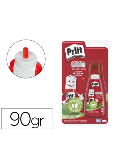Pegamento cola universal pritt transparente bote de 100 gr