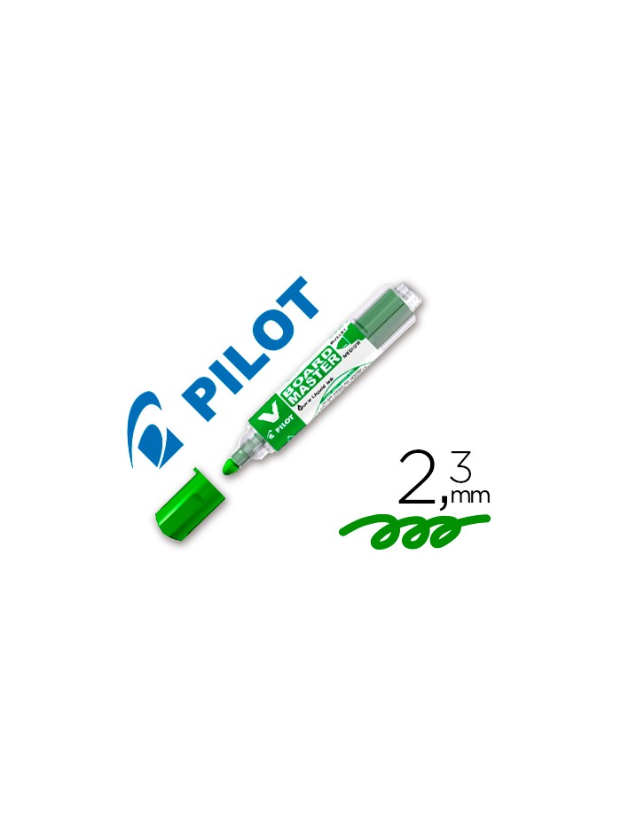 Rotulador pilot v board master para pizarra blanca verde tinta liquida trazo 2,3mm Rotulador pilot v board master para pizarra blanca verde tinta liquida trazo 2,3mm